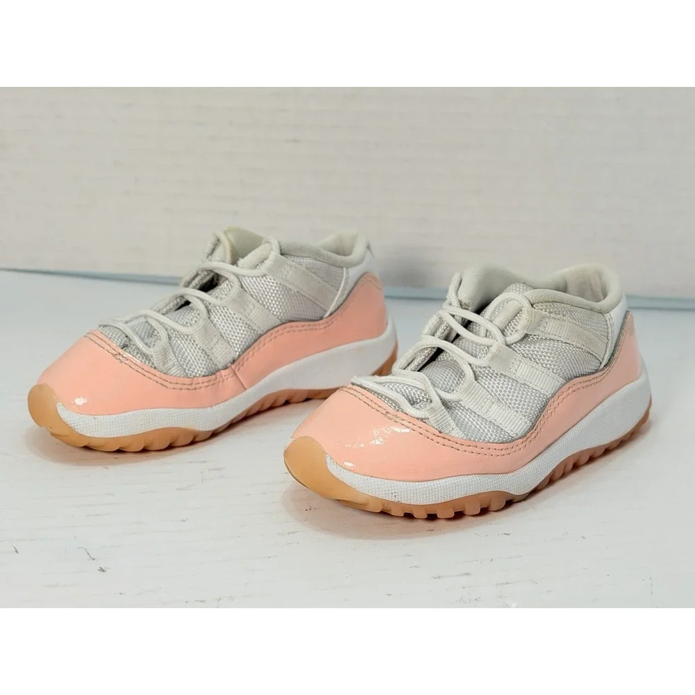 Nike Air Jordan 11 Retro Low TD Toddler Sneakers Pink Gum 645107-160 Size‎ 9C